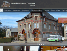 Tablet Screenshot of hotel-restaurant-aubreville.com